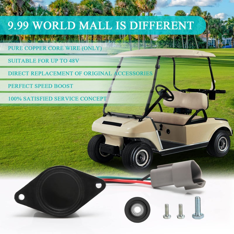 9.99WORLD MALL Golf Cart IQ Speed Sensor Deluxe Set Increased Stability & Speed for 48V Electric Golf Cart Club Car DS/Onward/Tempo/Precedent ADC - Image 3